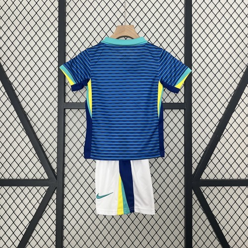 Brazil 2024 Copa America Away Kids Suit
