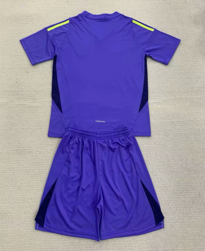 Scotland Euro 2024 Goalkeeper Kids Suit Purple
