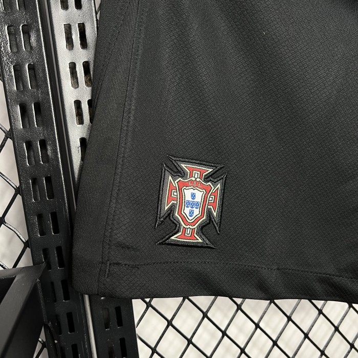 Portugal Euro 2024 Away Shorts Black