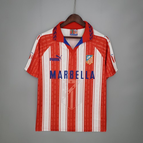 Atletico Madrid Home Retro Jersey 1995/96