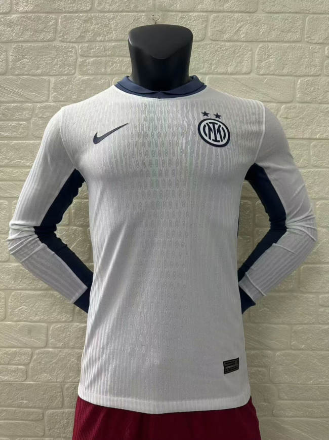 Inter Milan Away Player Long Sleeve  Jersey 24/25