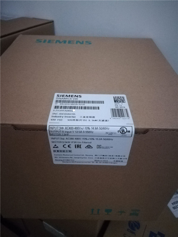6SL3210-5BE25-5UV0 Siemens 100% Brandy Original new Factory Sealed