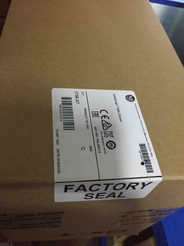 New sealed Allen Bradley 1756-A7 7 Slot ControlLogix Chassis