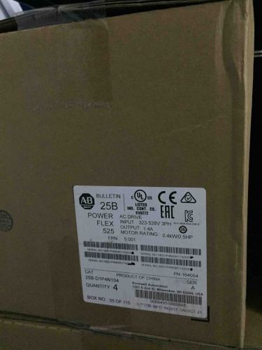 Allen-Bradley PowerFlex 525 AC Drive 0.4kW/0.5HP – NUOVO 25B-D1P4N104/A