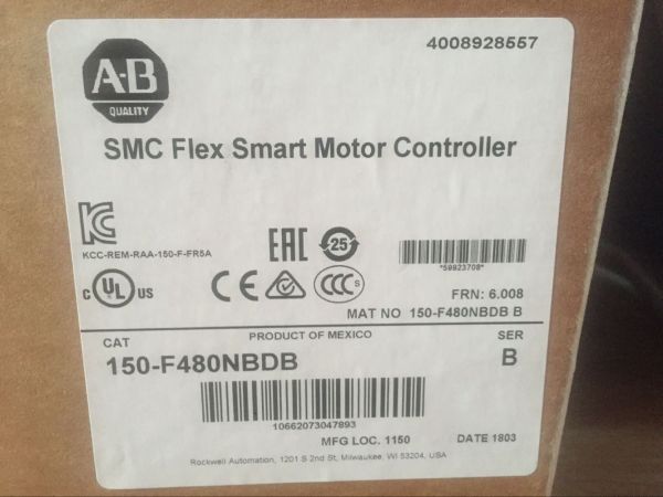 New sealed Allen Bradley 150-F480NBDB SMC Flex Smart Motor Controller