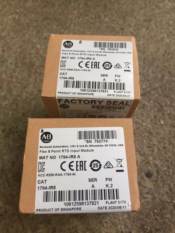 New sealed Allen Bradley 1794-IR8 FLEX I/O Resistance Temperature Detector