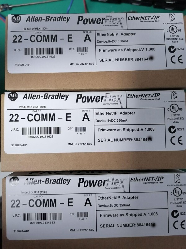 New sealed Allen Bradley 22-COMM-E PowerFlex Component Class, EtherNet/IP Co