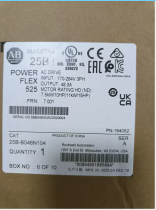 25B-B048N104 Allen Bradley PowerFlex 525 11kW (15Hp) AC Drive