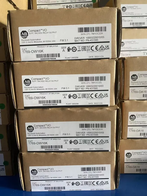 New sealed Allen Bradley 1769-OW16K 16 channel relay output module with conformal coating