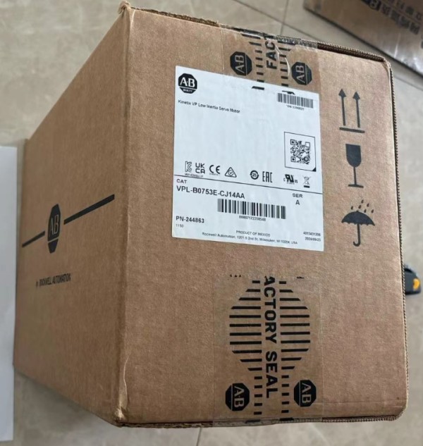New sealed Allen Bradley VPL-B0753E-CJ14AA Kinetix VP Low Inertia Servo Motor