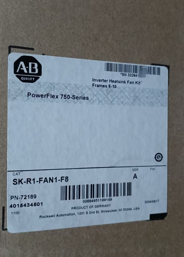 New sealed Allen Bradley SK-R1-FAN1-F8 Fan Kit Inverter Heat Sink Size 8 Frame