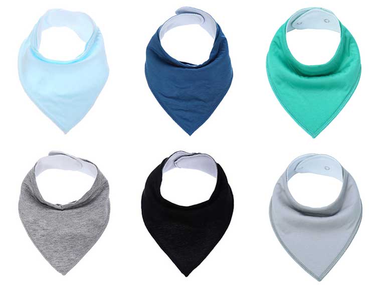 plain bandana bibs