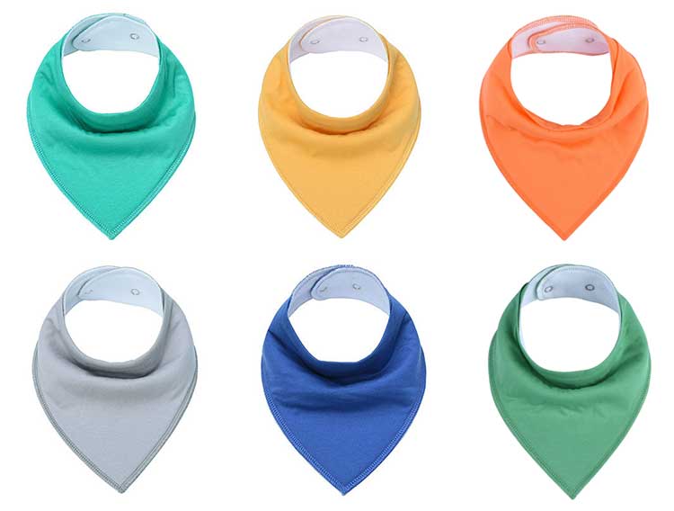 solid color bandana bibs