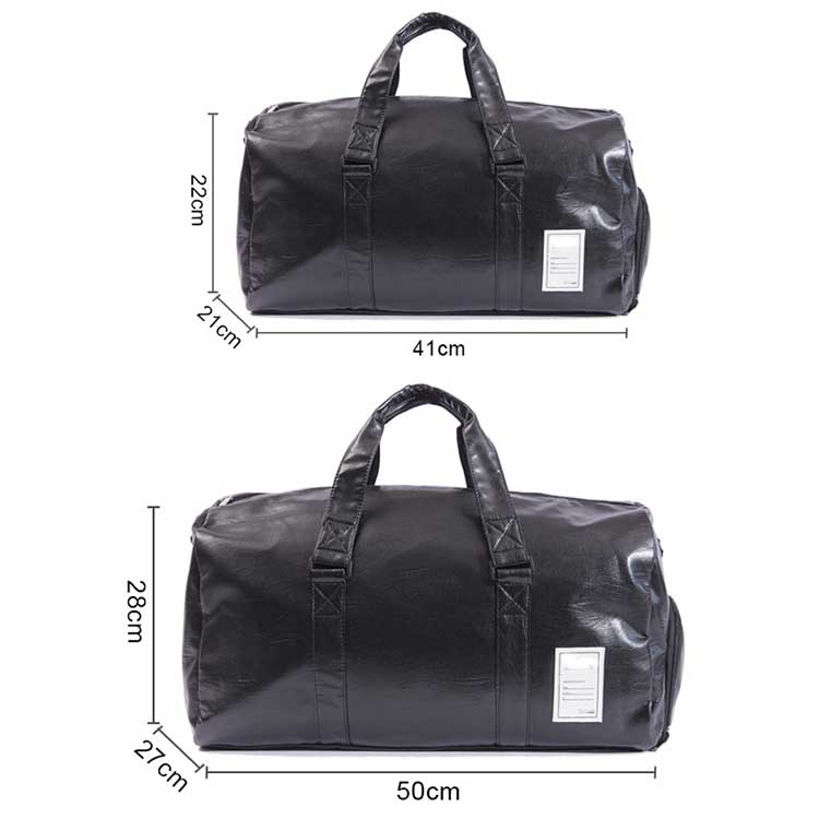 Hot Selling Men Fitness Bag Waterproof Tote Bag PU Travel Bag