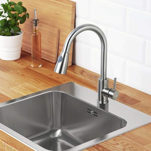 Top Rated Pull Down Kitchen Faucets Single Hole