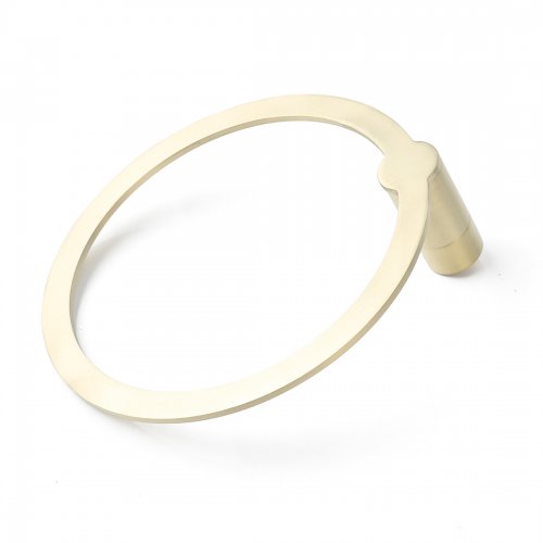 WOWOW Towel Ring Brushed Gold Stainless Steel Wall Mounted Bathroom Towel Rack Shelf Towel Holder Hotel Rail Shelf Storage Holder