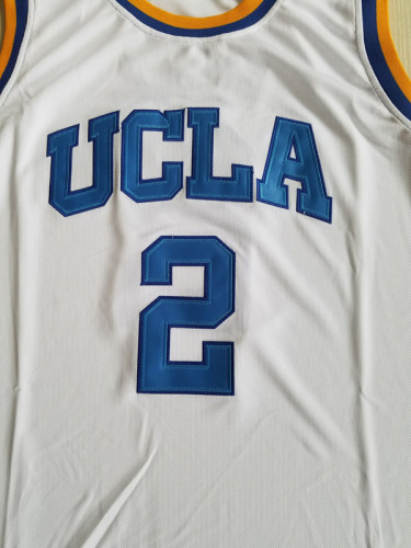 Lonzo Ball 2 UCLA College White Basketball Jersey