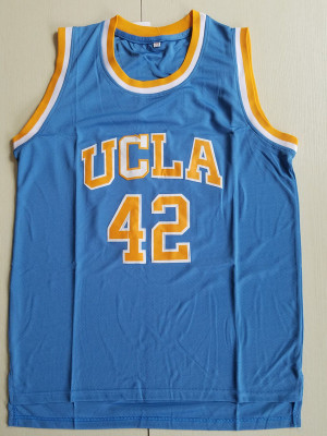 Larry Bird 33 Indiana State College Light Blue Basketball Jersey