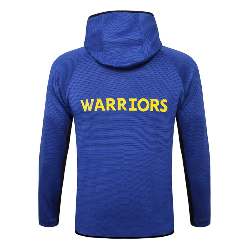 Golden State Warriors Blue Full-Zip trake Hoodie Jacket and Pants H014