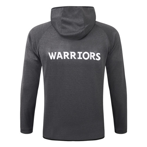 Golden State Warriors Gray Full-Zip trake Hoodie Jacket and Pants H019