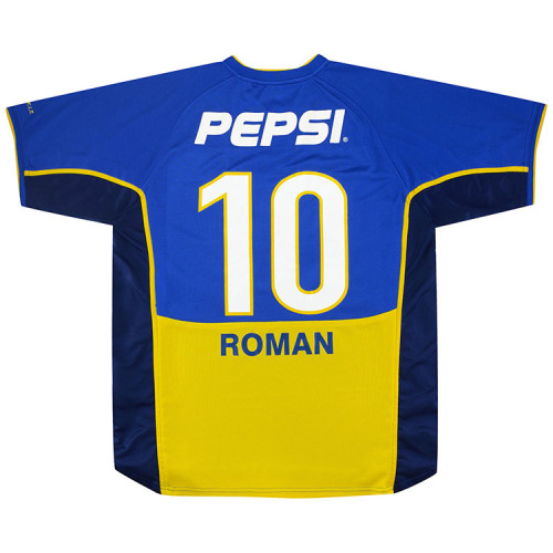 Boca Juniors 2002 Roman Home Retro Jersey