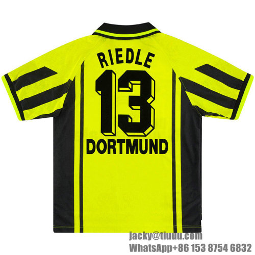 Dortmund 1996-1997 Riedle Home Retro Jersey