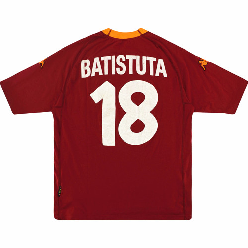 AS Roma 2000-2001 Batistuta Home Retro Jersey