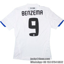 Real Madrid 2010-11 Benzema Home Retro Jersey