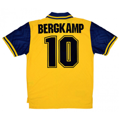 ARS 1996-97 Away Retro Soccer Jersey 10 Bergkamp