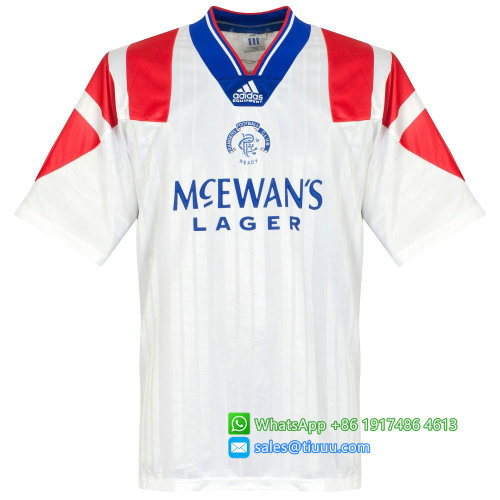 Rangers 1992-94 Away Retro Soccer Jersey