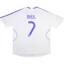 Real Madrid 2007-2008 Home Retro Jersey Raul #7