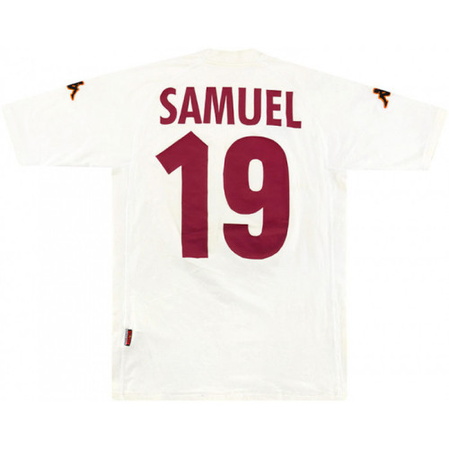 AS Roma 2000-2001 Away Retro Jersey #19 Samuel