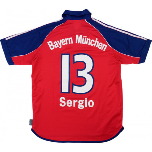 Bayern Munich 1999-01 Home Retro Jersey Sergio #13