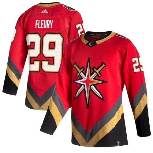 Men's Marc-Andre Fleury Red 2020-21 Reverse Retro Player Team Jersey