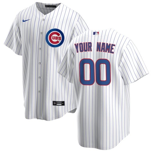Youth White&Royal 2020 Home Custom Team Jersey