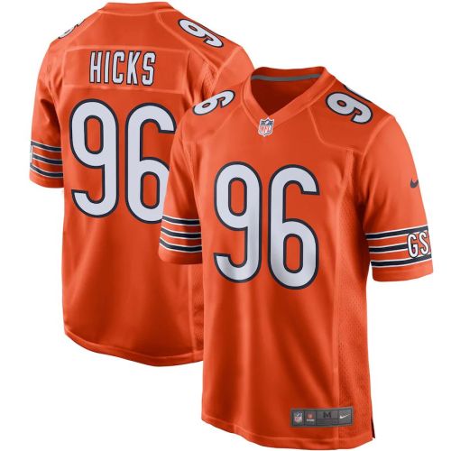 Men's Akiem Hicks Orange Player Limited Team Jersey