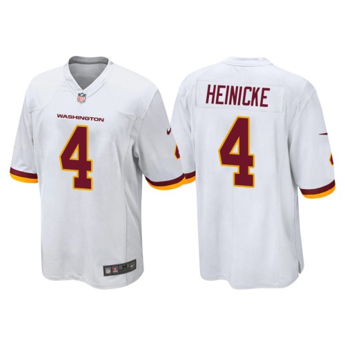 Men's #4 Taylor Heinicke White Player Limited Team Jersey