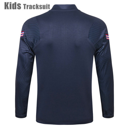 Kids England 2021 Drill Tracksuit Navy E443#