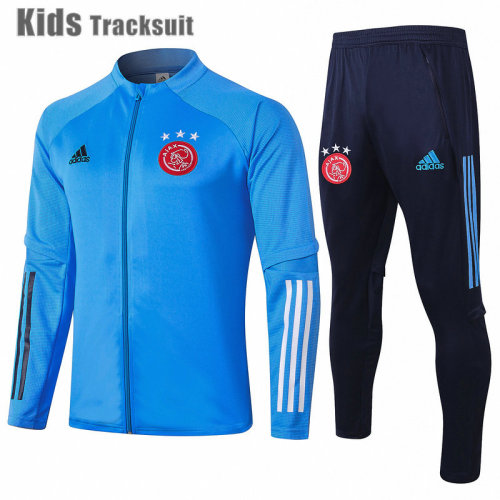Kids Ajax 20/21 Jacket Tracksuit Light Blue E463#