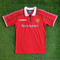 Manchester United 1998/1999 Home Retro Soccer Jerseys