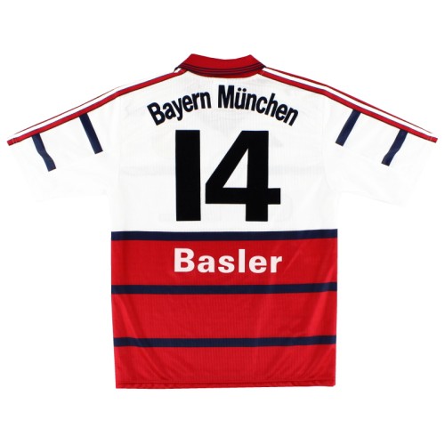 Bayern Munich 1998-2000 Home Retro Jersey Basler #14