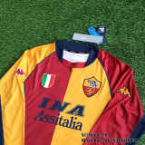 Roma 2001/2002 Home LS Retro Soccer Jerseys