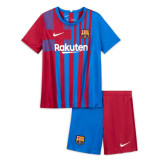 Kids Barcelona 21/22 Home Jersey and Short Kit