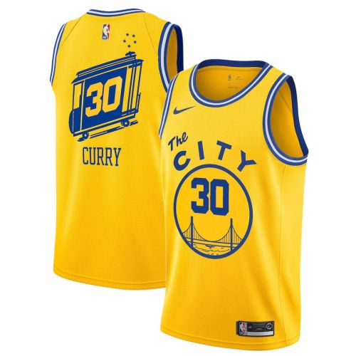 Classic Edition Club Team Jersey - Yellow - Stephen Curry - Mens