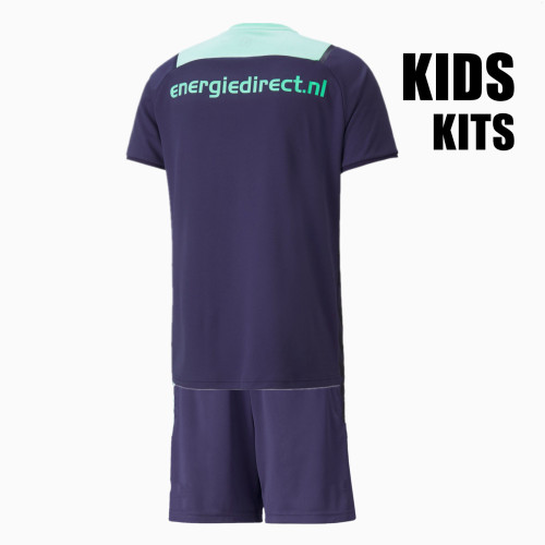 Kids PSV Eindhoven 21/22 Away Jersey and Short Kit