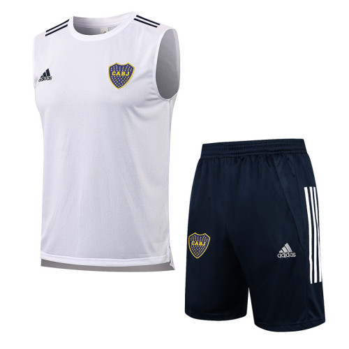Boca Juniors 21/22 Sleeveless Training Kit White D586#