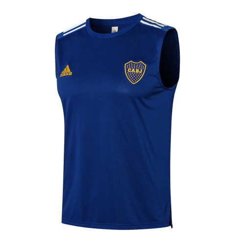 Boca Juniors 21/22 Sleeveless Training Kit Bright Blue D591#