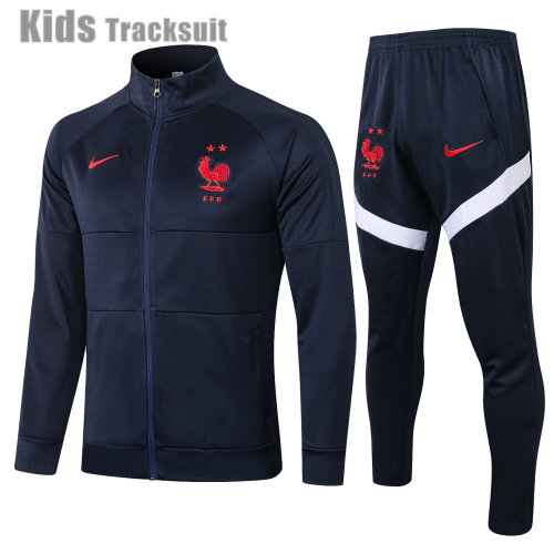 Kids France 2021 Jacket Tracksuit Navy E459#