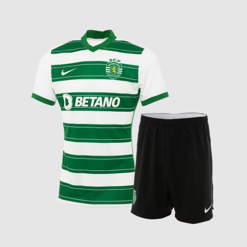 Kids Sporting CP 21/22 Home Jersey and Short Kit
