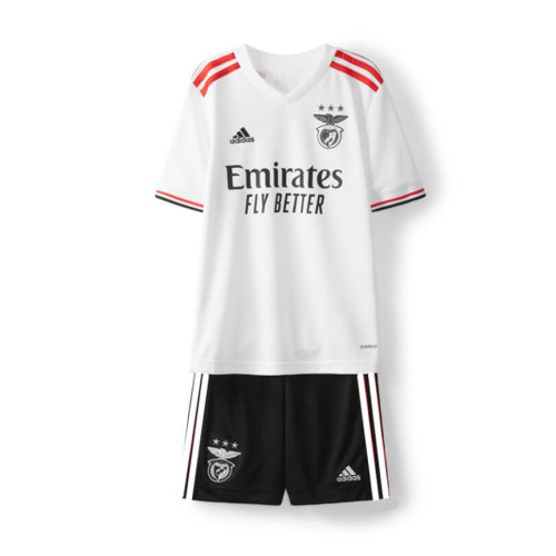 Kids Benfica 21/22 Away Jersey and Short Kit